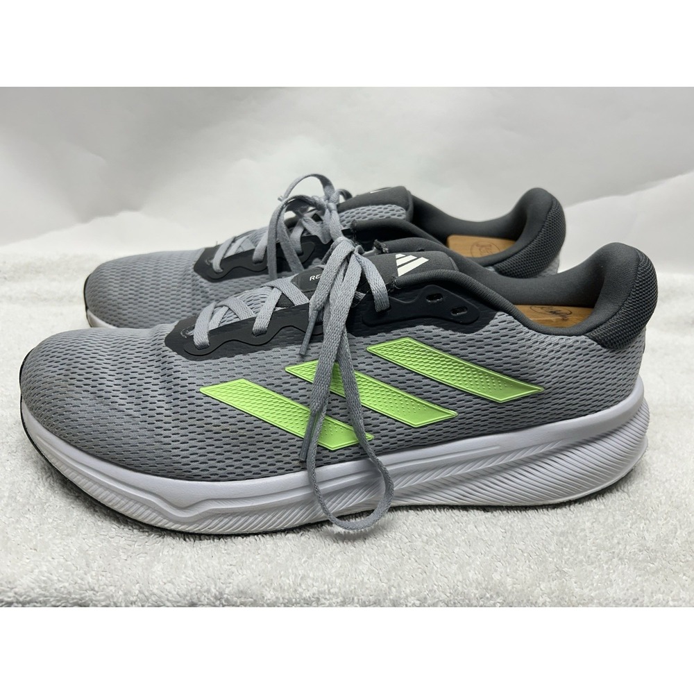 Adidas Mens Size 12 Gray Green Spark Response Athletic Running Shoes
